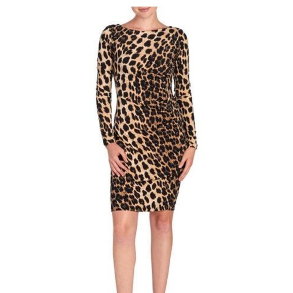Carmen Marc Valvo Dresses & Skirts - CARMEN BY CARMEN MARC VALVO animal print drrss